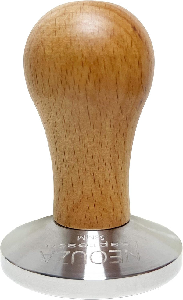 NEOUZA 53mm Timber Handle Coffee Tamper for Breville 54mm Portafilter Basket NEW