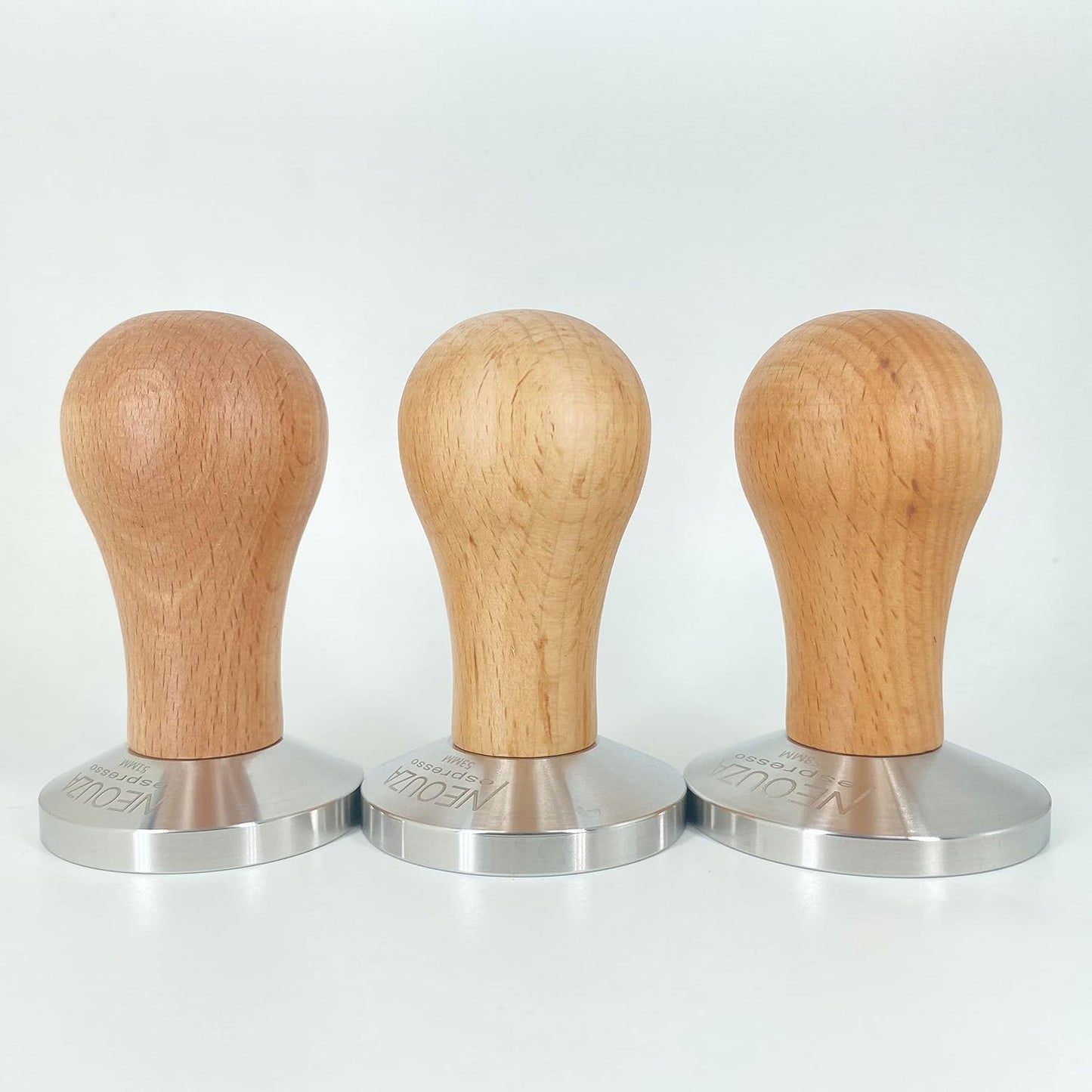 NEOUZA 53mm Timber Handle Coffee Tamper for Breville 54mm Portafilter Basket NEW