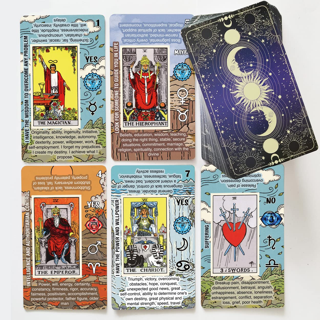 TAROTIKA Easy Tarot Standard Playing Card Decks for Beginners & NEW