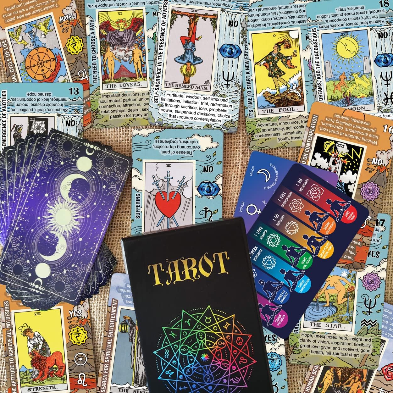 TAROTIKA Easy Tarot Standard Playing Card Decks for Beginners & NEW