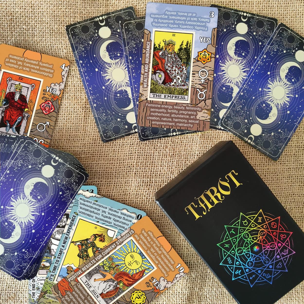 TAROTIKA Easy Tarot Standard Playing Card Decks for Beginners & NEW