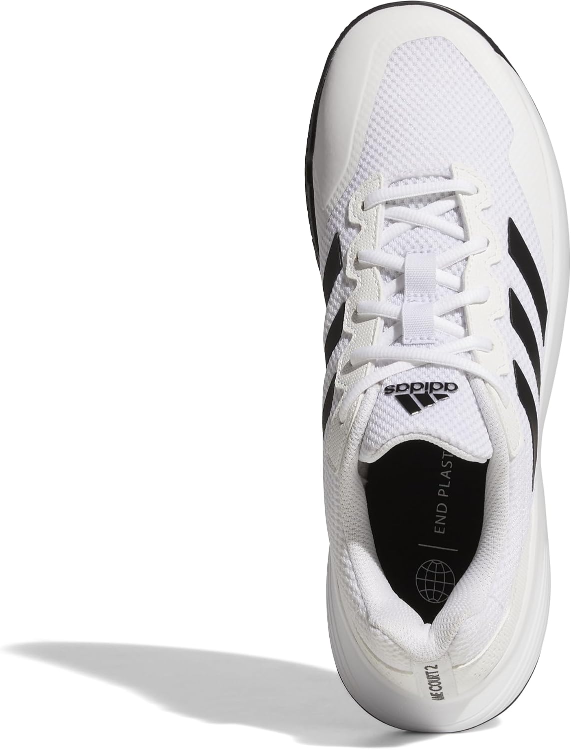 adidas Gamecourt 2 M White Black Stripe Tennis Sneaker Shoes for Men US 10 NEW