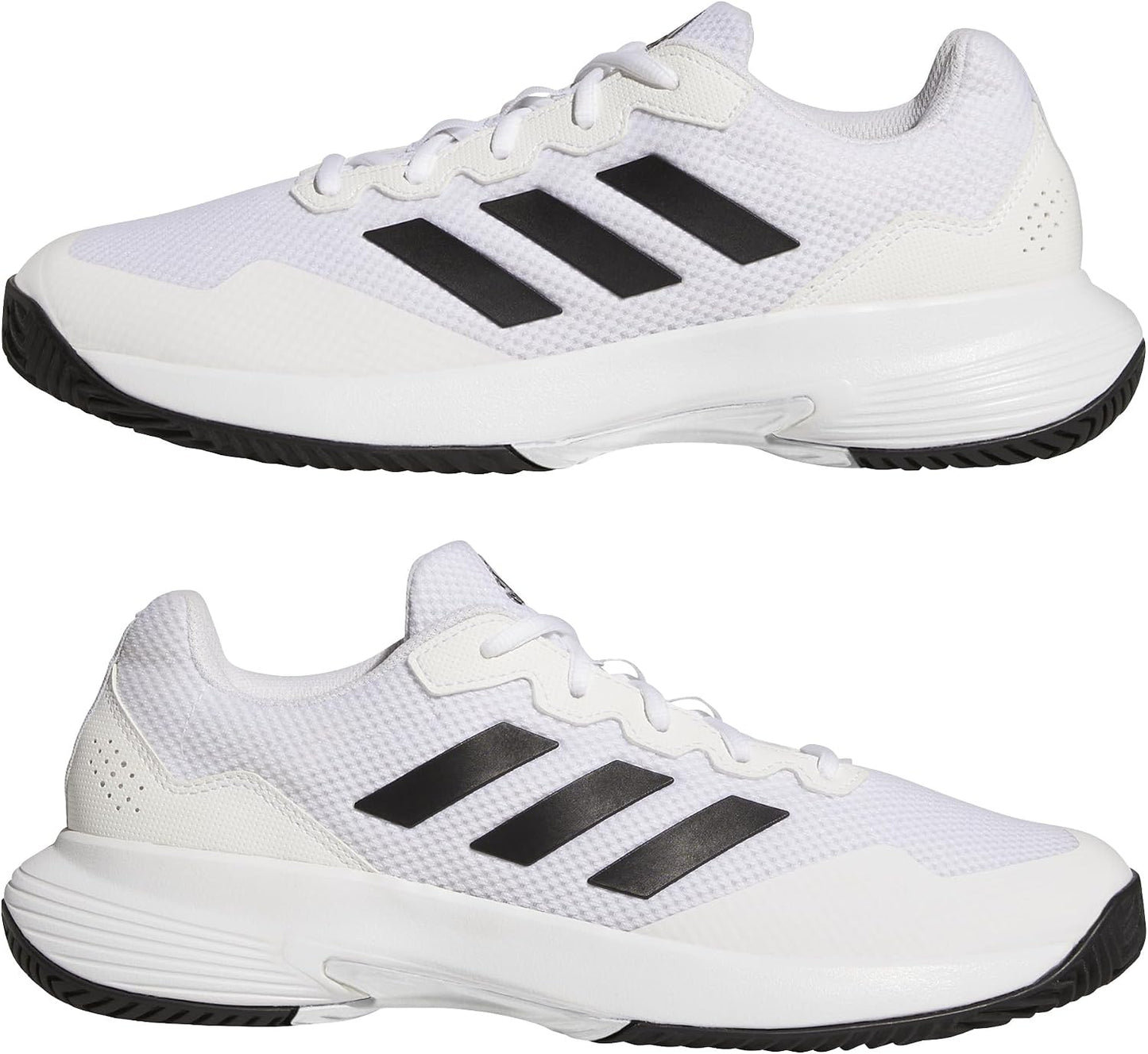 adidas Gamecourt 2 M White Black Stripe Tennis Sneaker Shoes for Men US 10 NEW