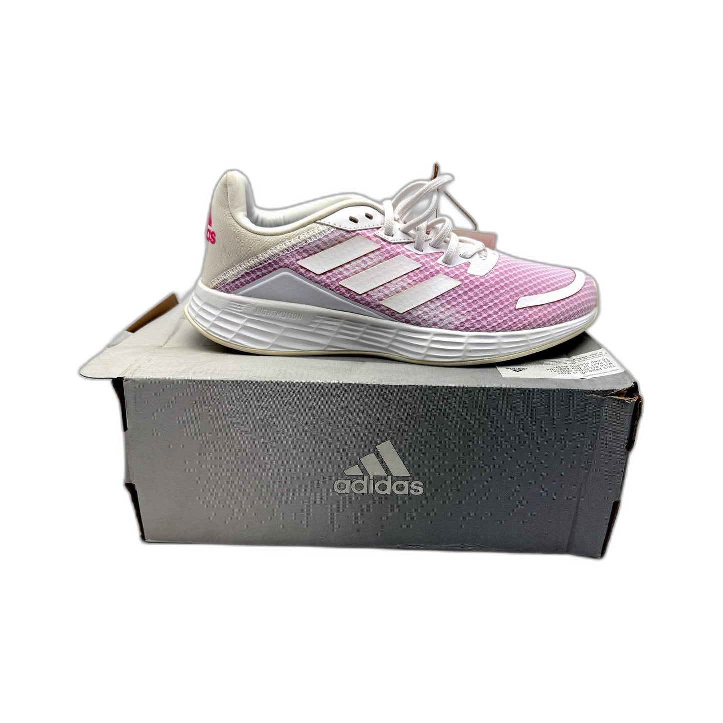 adidas Womens Duramo SL H04631 Running Shoes in Pink & White Size US 8.5 DEMO