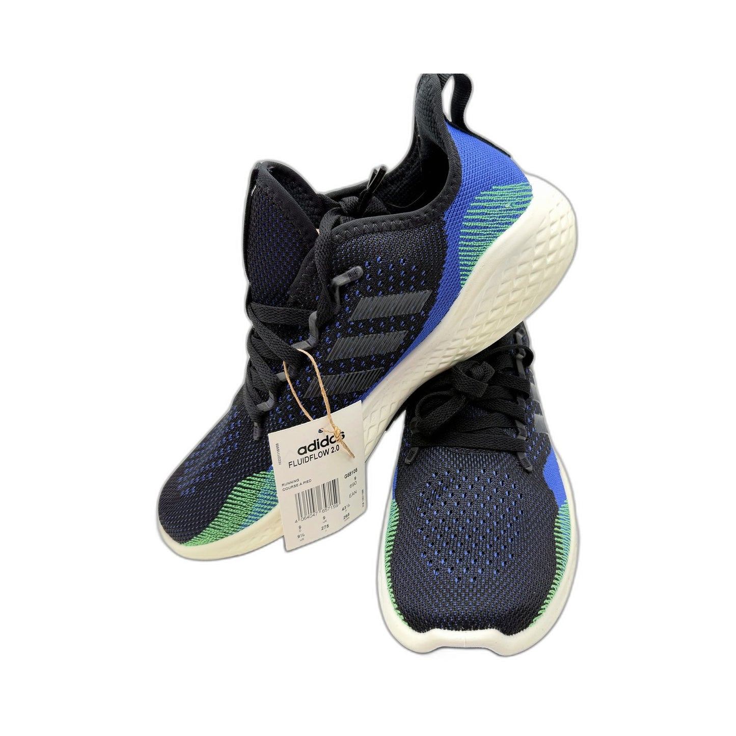 adidas Fluidflow 2.0 Running Shoes Athletic Workout Gym Multi Color US 9.5 DEMO