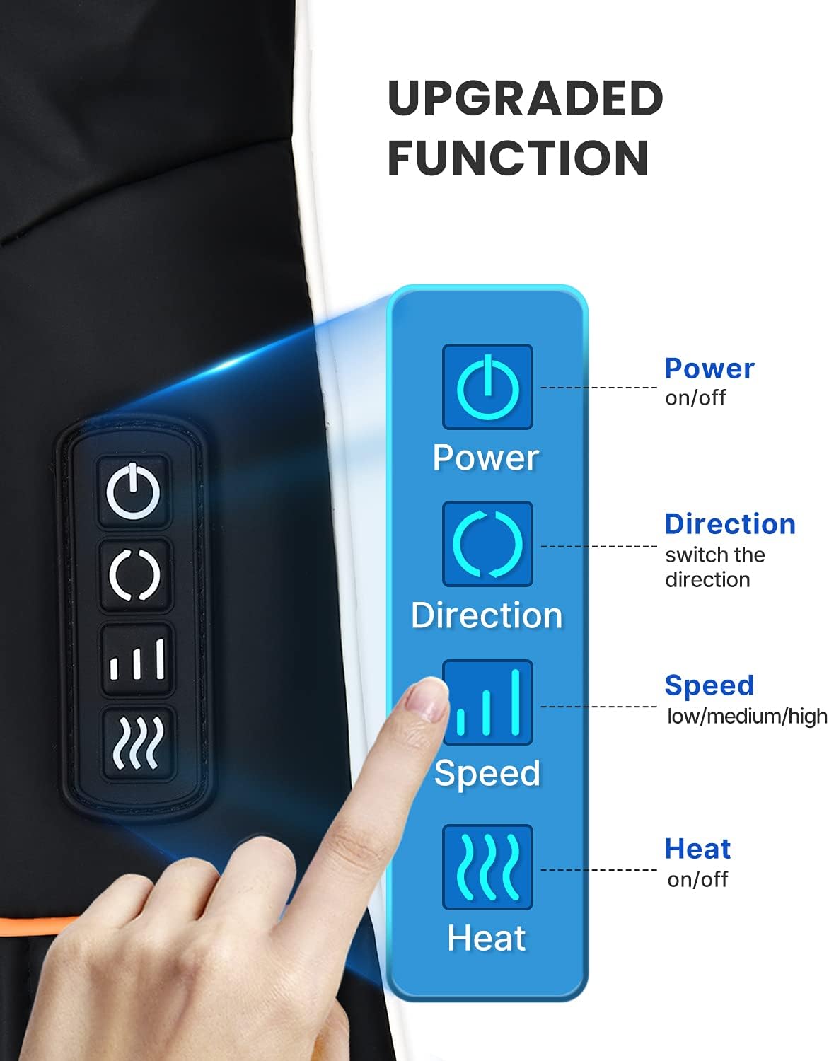 RENPHO Electric Shiatsu Neck and Back Massager with Heat for Pain Relief DEMO