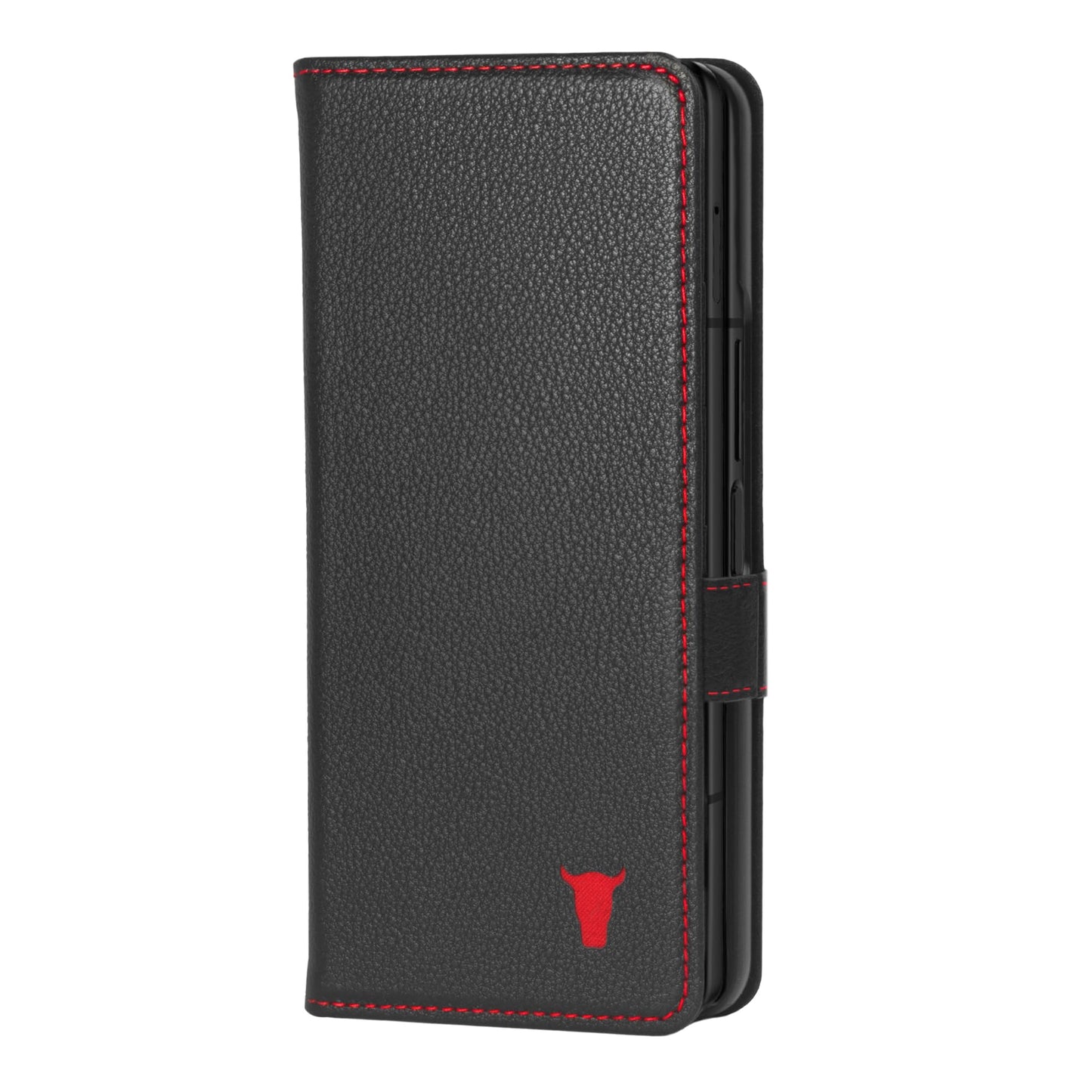 TORRO Premium Leather Wallet Flip Case for Samsung Galaxy Z Fold5 Black NEW