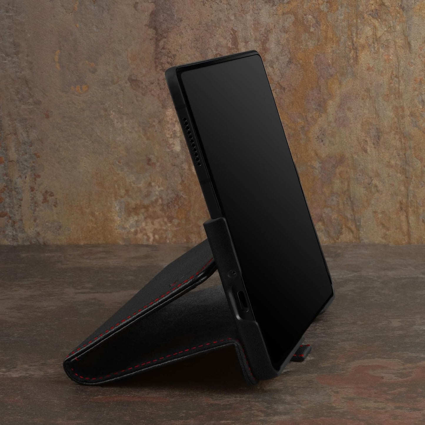 TORRO Premium Leather Wallet Flip Case for Samsung Galaxy Z Fold5 Black NEW