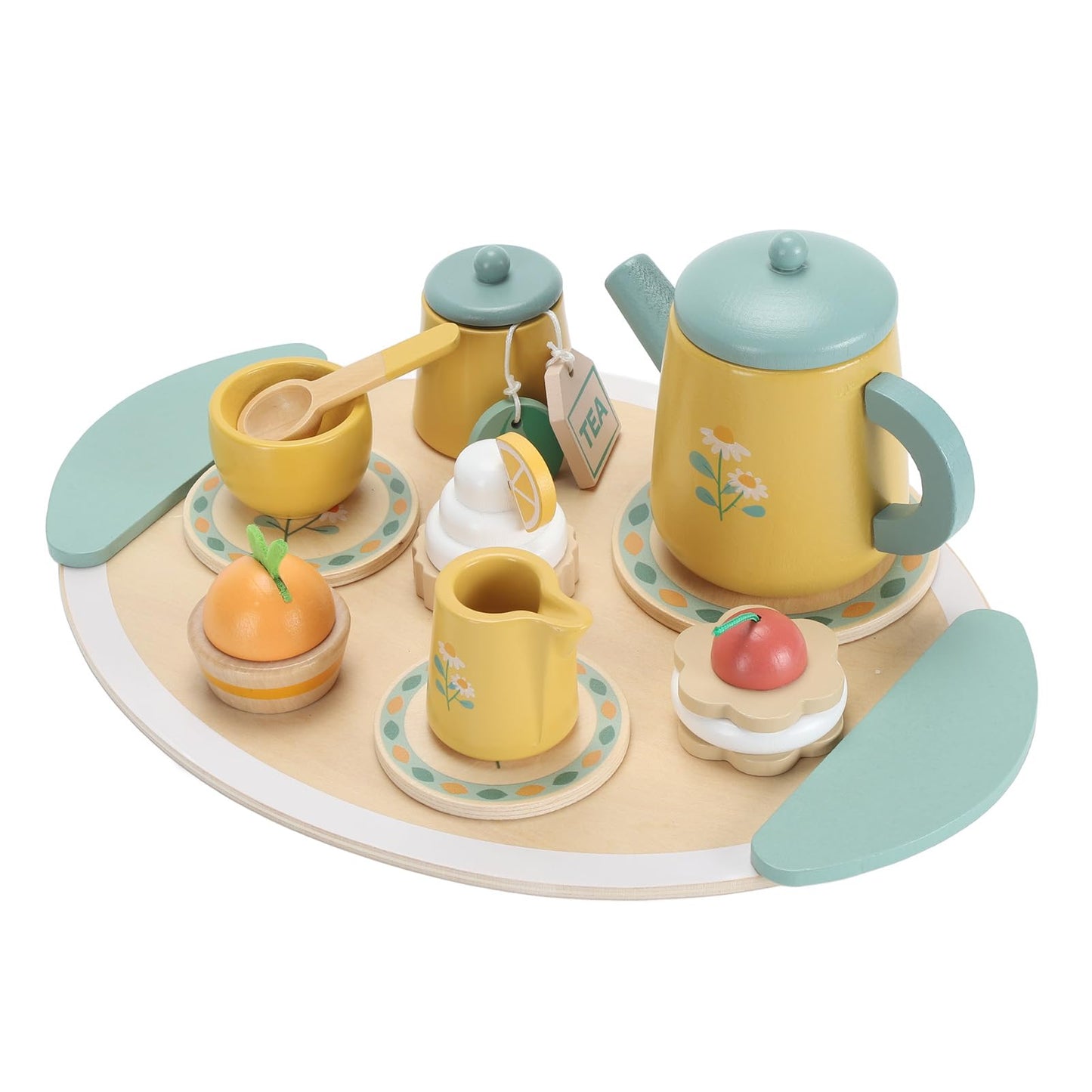 Xiuganpo Toddler Wooden Tea Set Enhance Social & Imagination Skills NEW