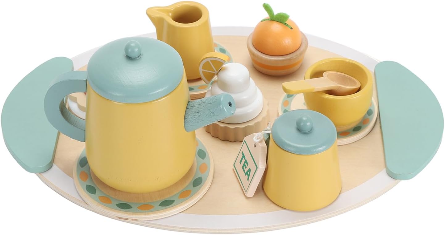 Xiuganpo Toddler Wooden Tea Set Enhance Social & Imagination Skills NEW