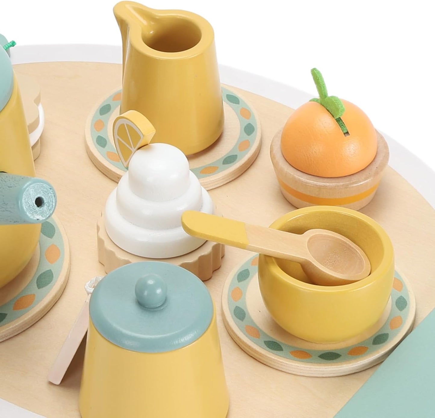 Xiuganpo Toddler Wooden Tea Set Enhance Social & Imagination Skills NEW