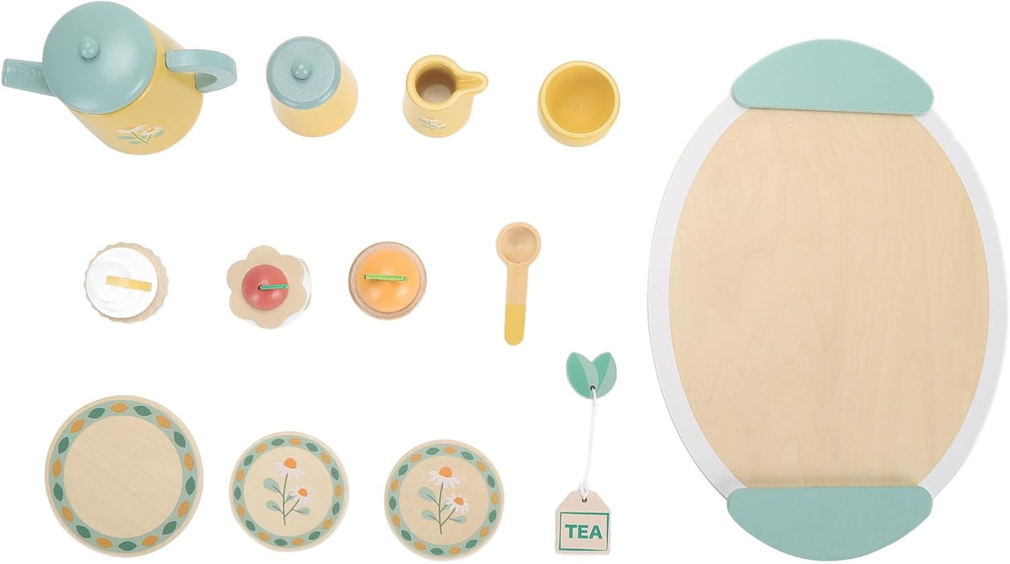 Xiuganpo Toddler Wooden Tea Set Enhance Social & Imagination Skills NEW