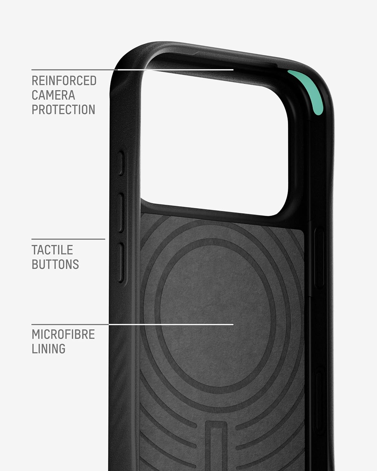 Mous Black Basic Cases Leather Protective Case for iPhone 17 Pro NEW