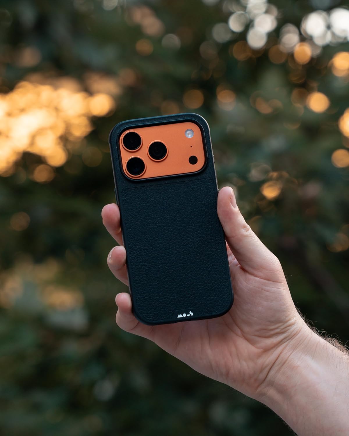 Mous Black Basic Cases Leather Protective Case for iPhone 17 Pro NEW