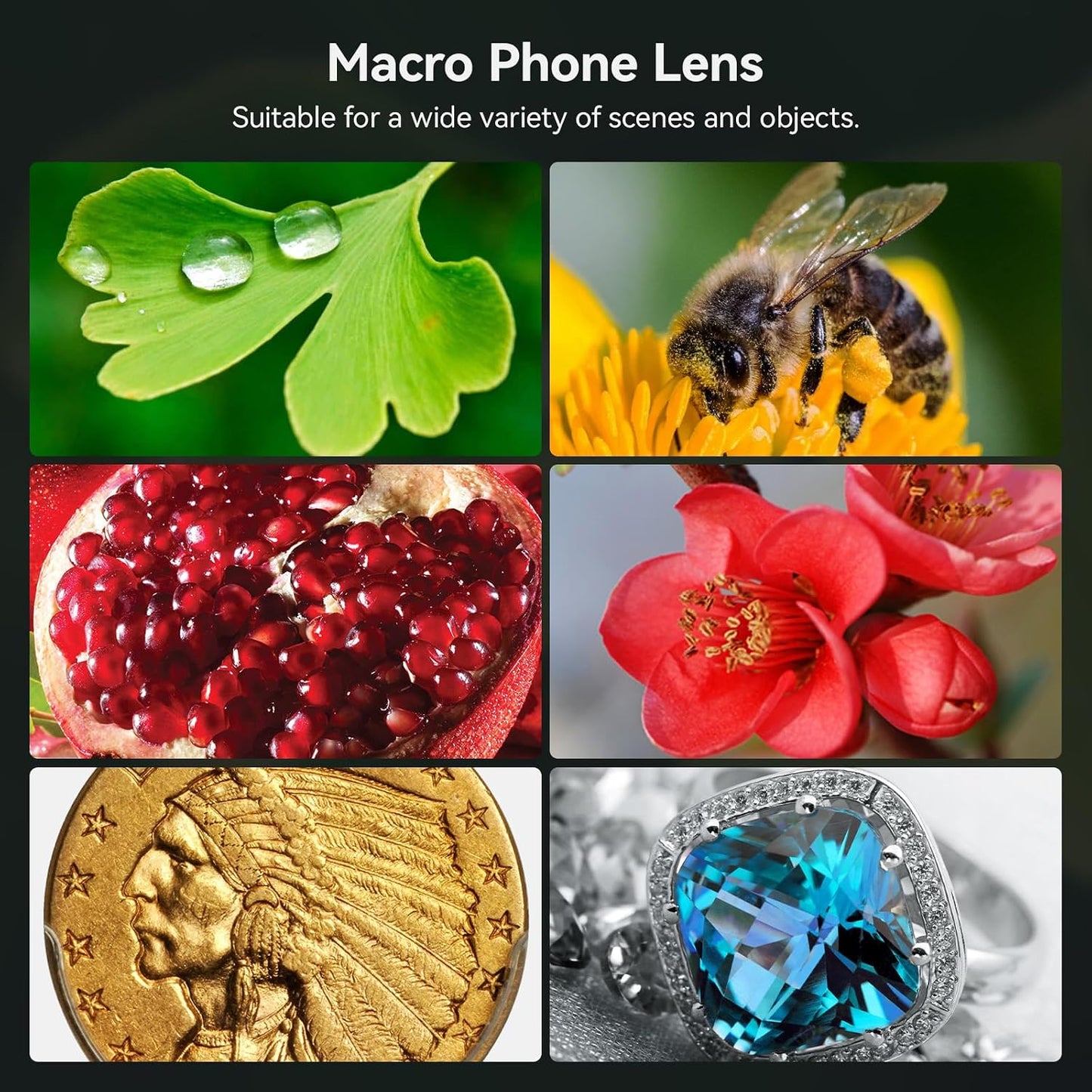 Apexel 10X Macro Lens for Smartphone Photography & Video Kits For Iphone 13 DEMO