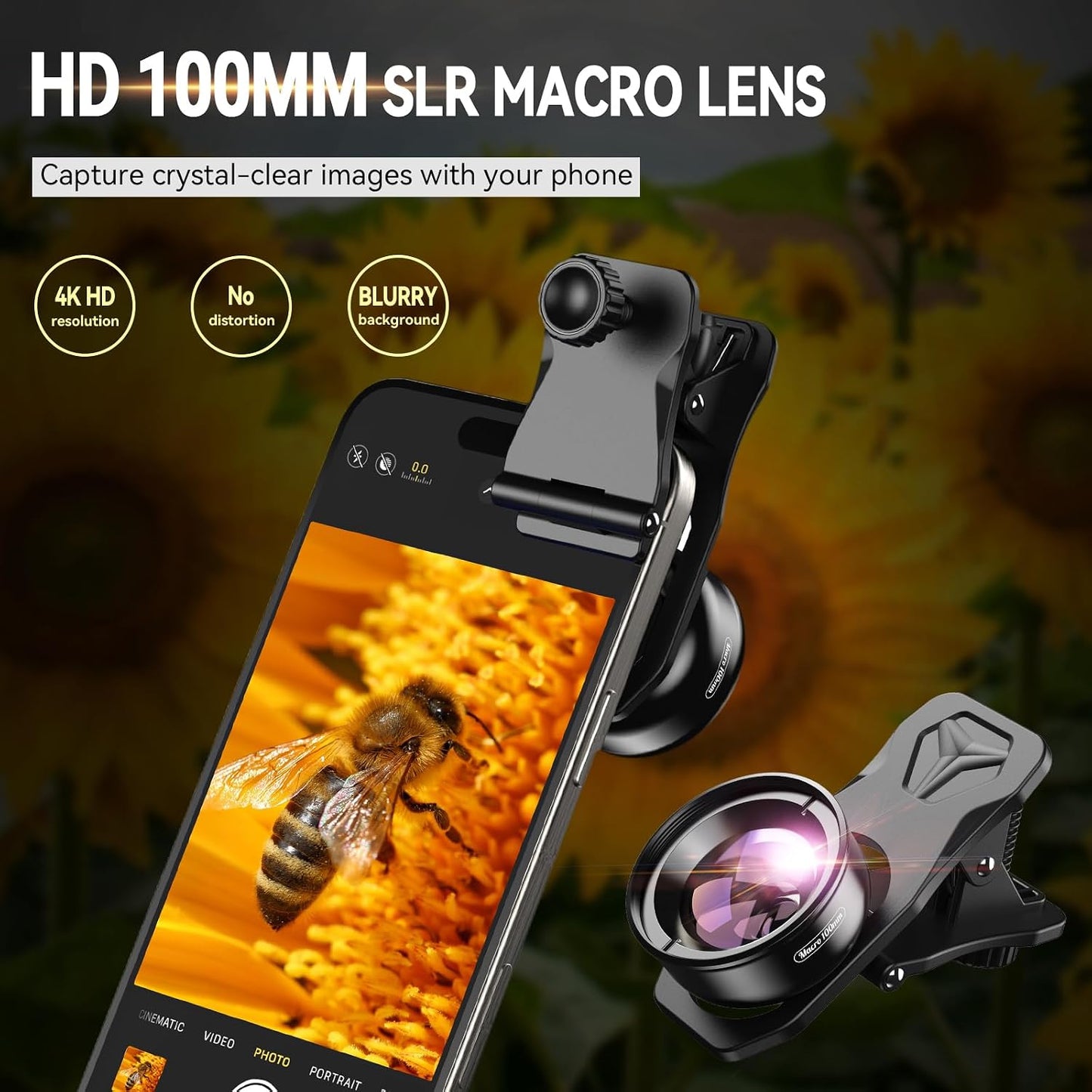 Apexel 10X Macro Lens for Smartphone Photography & Video Kits For Iphone 13 DEMO