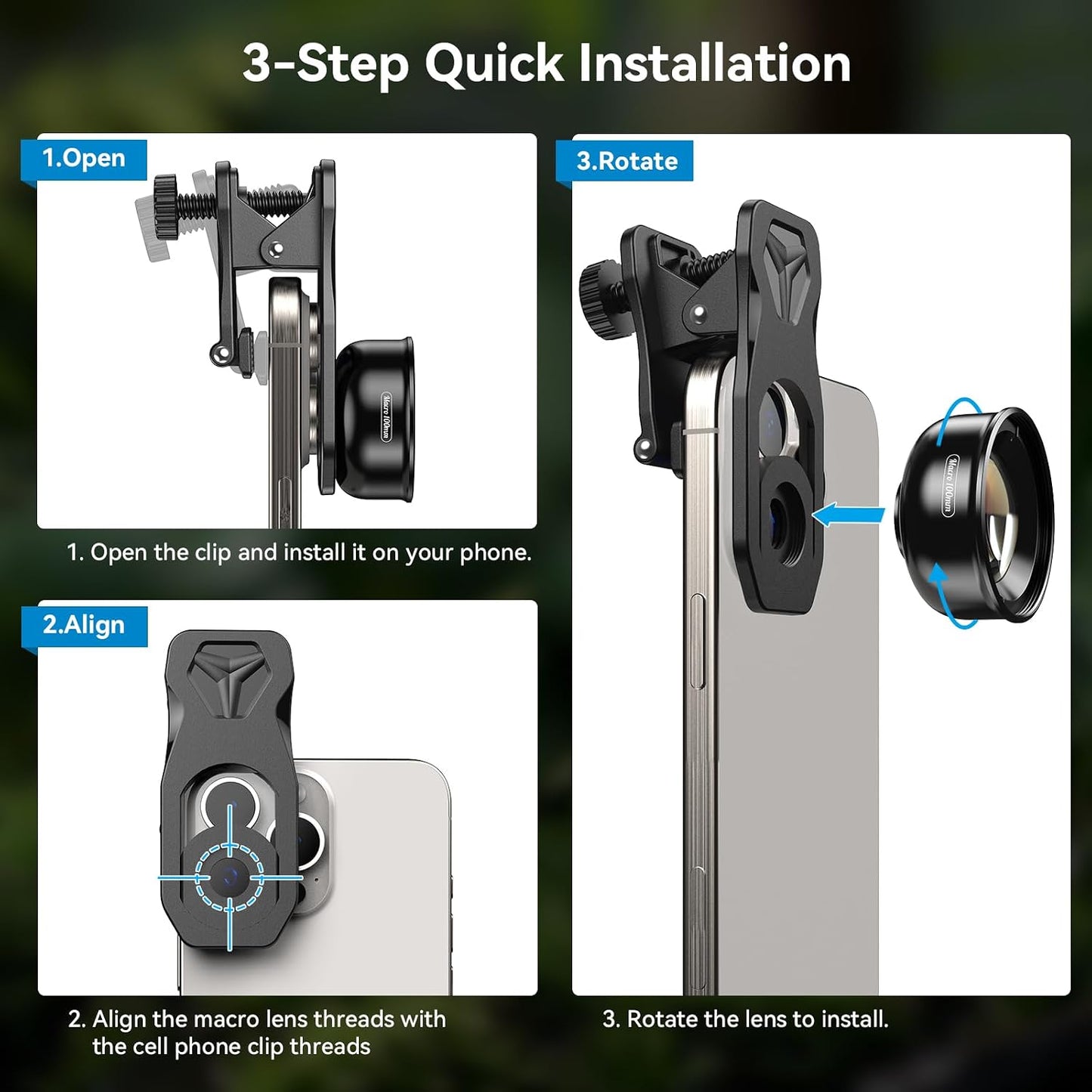 Apexel 10X Macro Lens for Smartphone Photography & Video Kits For Iphone 13 DEMO