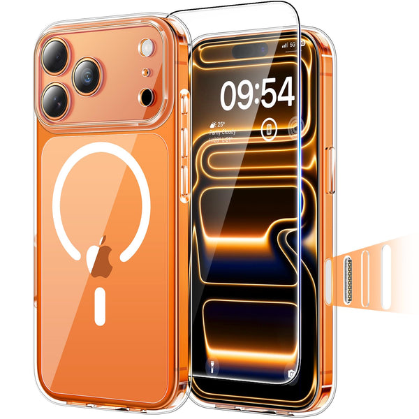 TAURI Clear Basic Cases Magnetic iPhone 17 Pro Max Case with Screen NEW