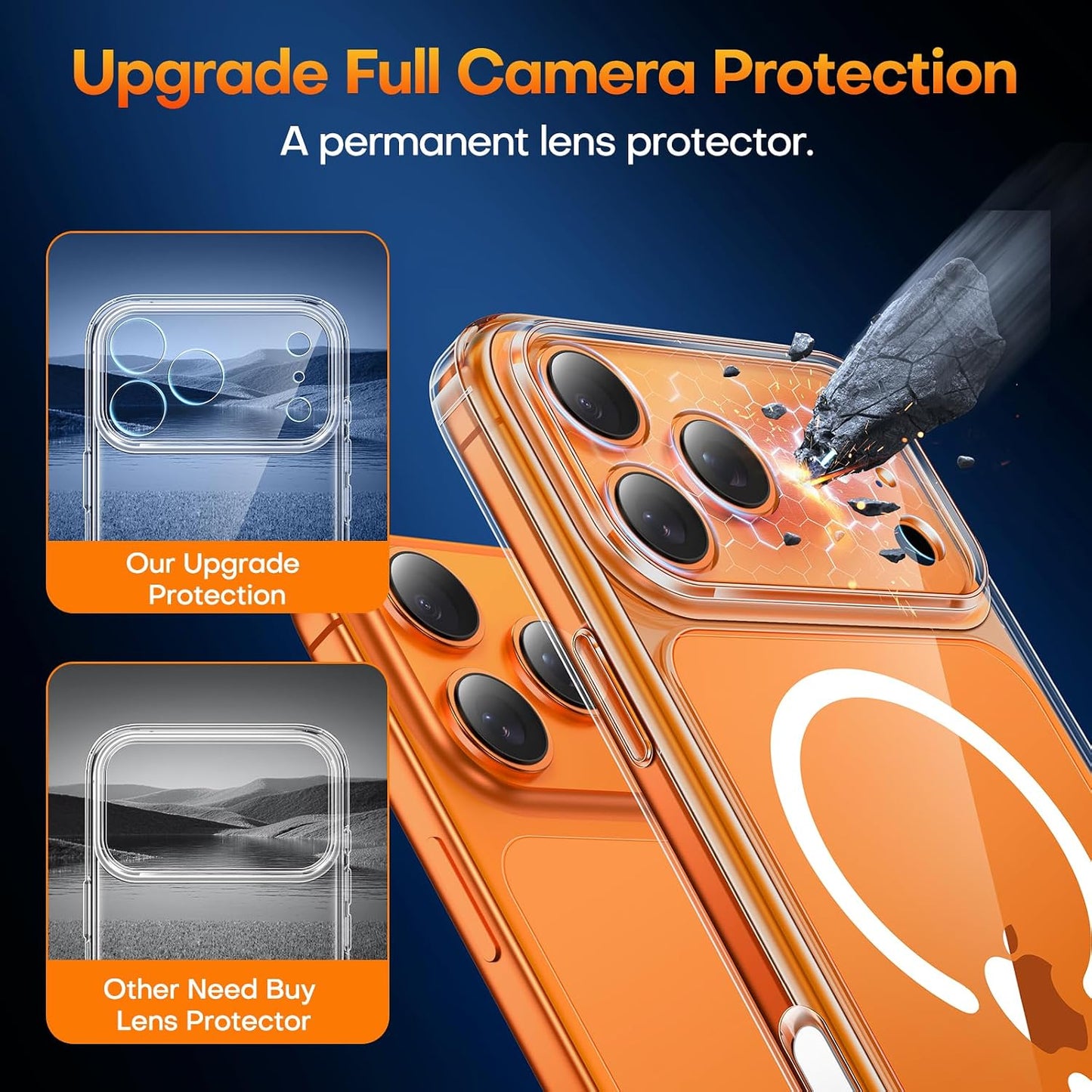 TAURI Clear Basic Cases Magnetic iPhone 17 Pro Max Case with Screen NEW