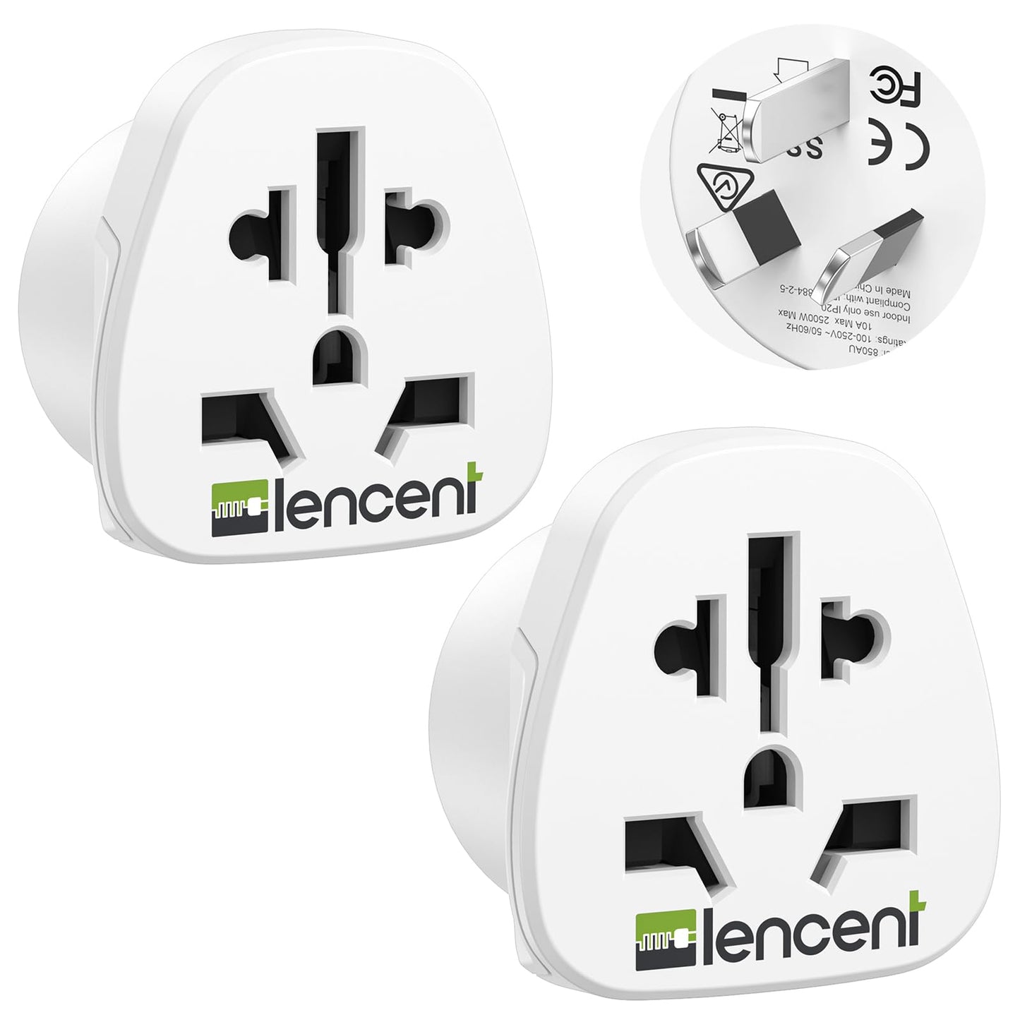 LENCENT World to Australia Plug Adapter EU/UK/USA/JP AU International Power NEW