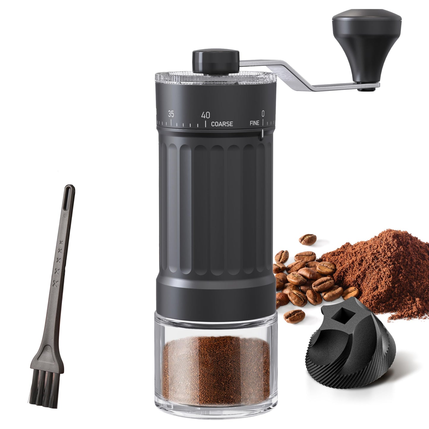 KharWette Portable Coffee Grinder Conical Burr for Espresso French Press NEW