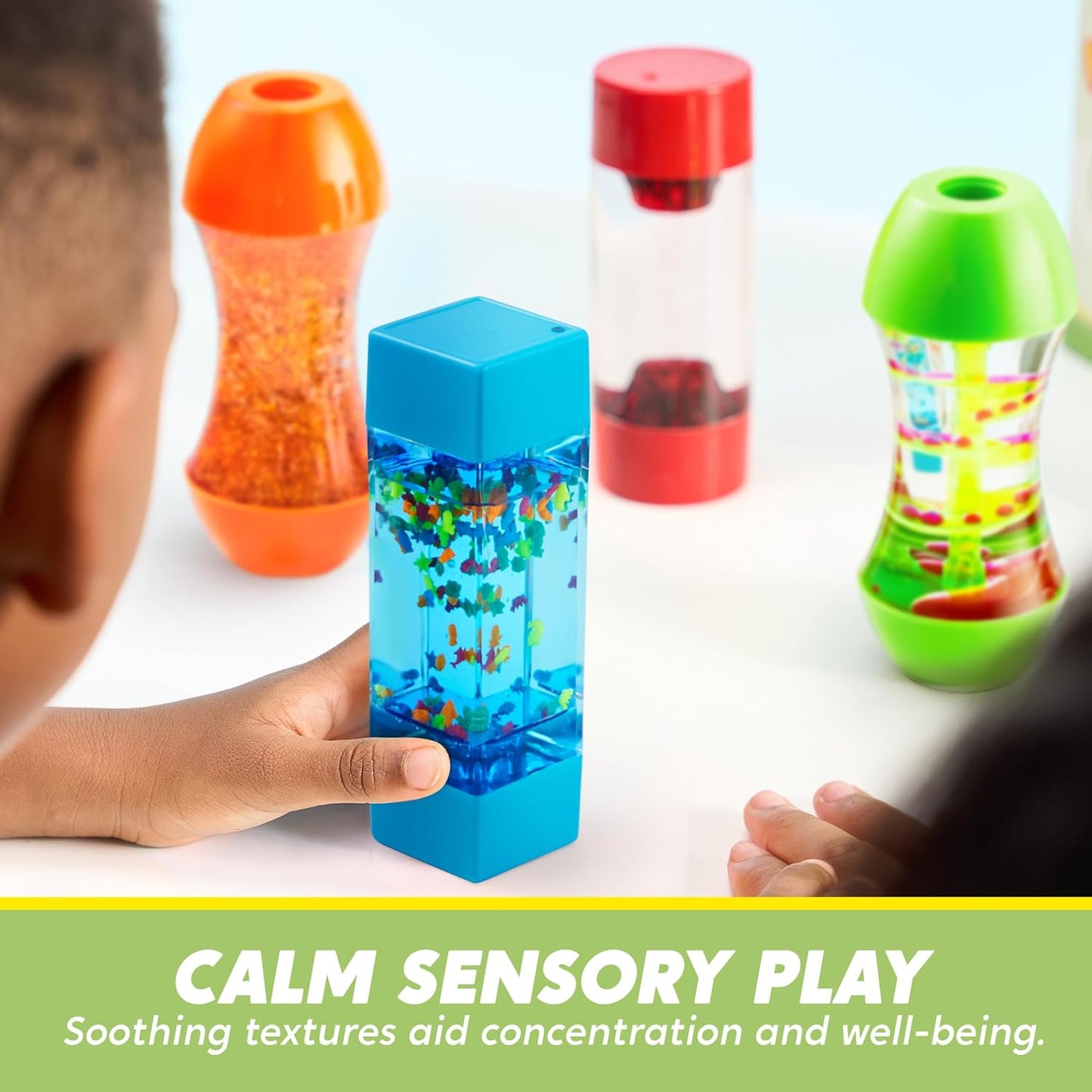 JOYIN Multicolor Sensory Fidget Tubes Stress Relief Toys for Kids & Adults, NEW