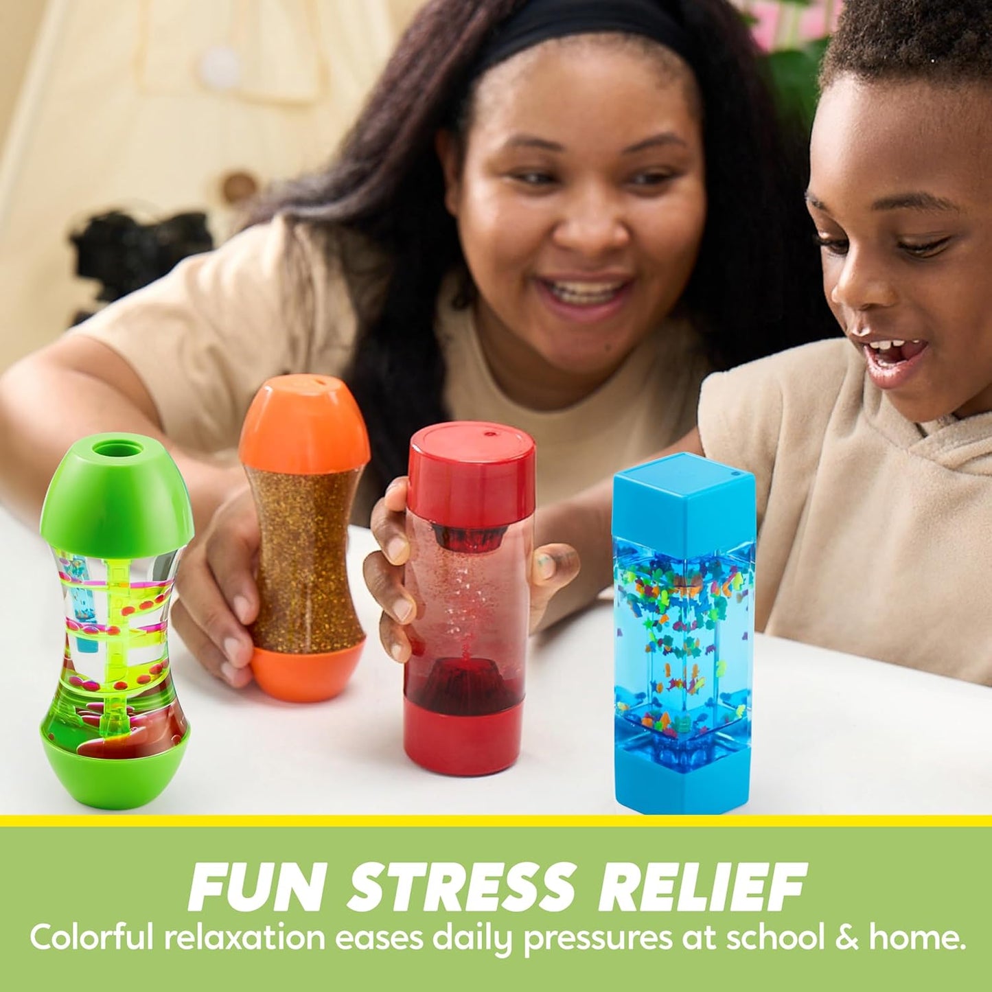 JOYIN Multicolor Sensory Fidget Tubes Stress Relief Toys for Kids & Adults, NEW