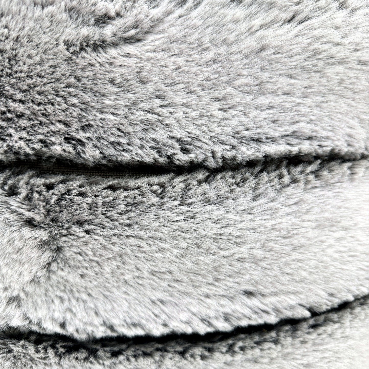 Soft & Luxurious Silver Grey Faux Fur Quilt Cover Set Textured Bedding QUEEN NEW