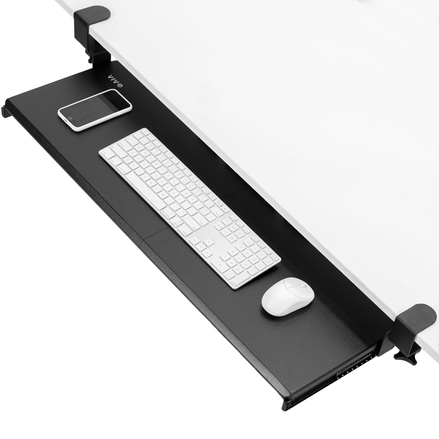 VIVO Extra Long Keyboard Tray Pull Out Sturdy C Clamp Desk Mounting Platform NEW