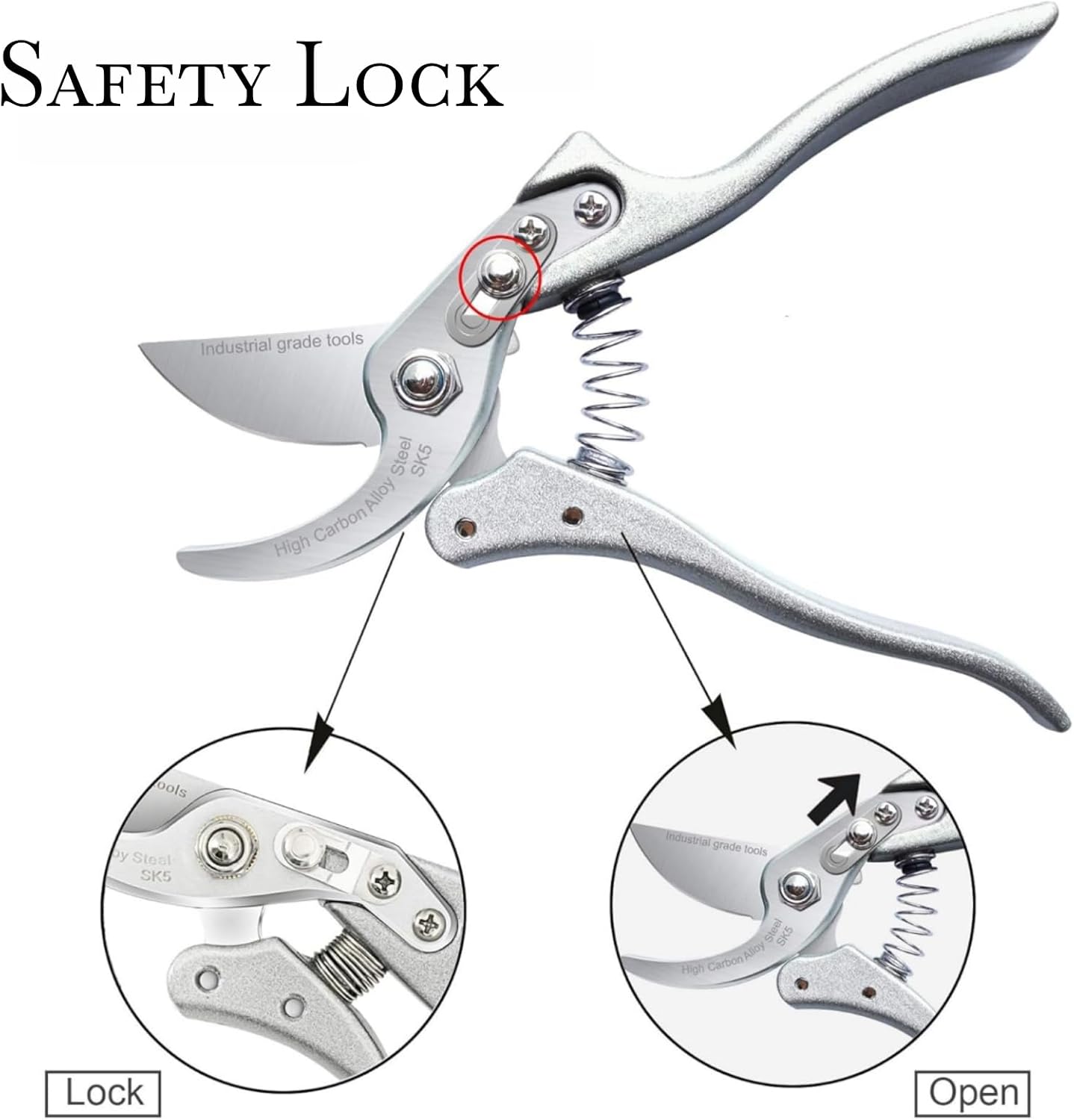 Suytvenxau Premium Carbon Steel Pruning Shears & Scissors for Gardening NEW