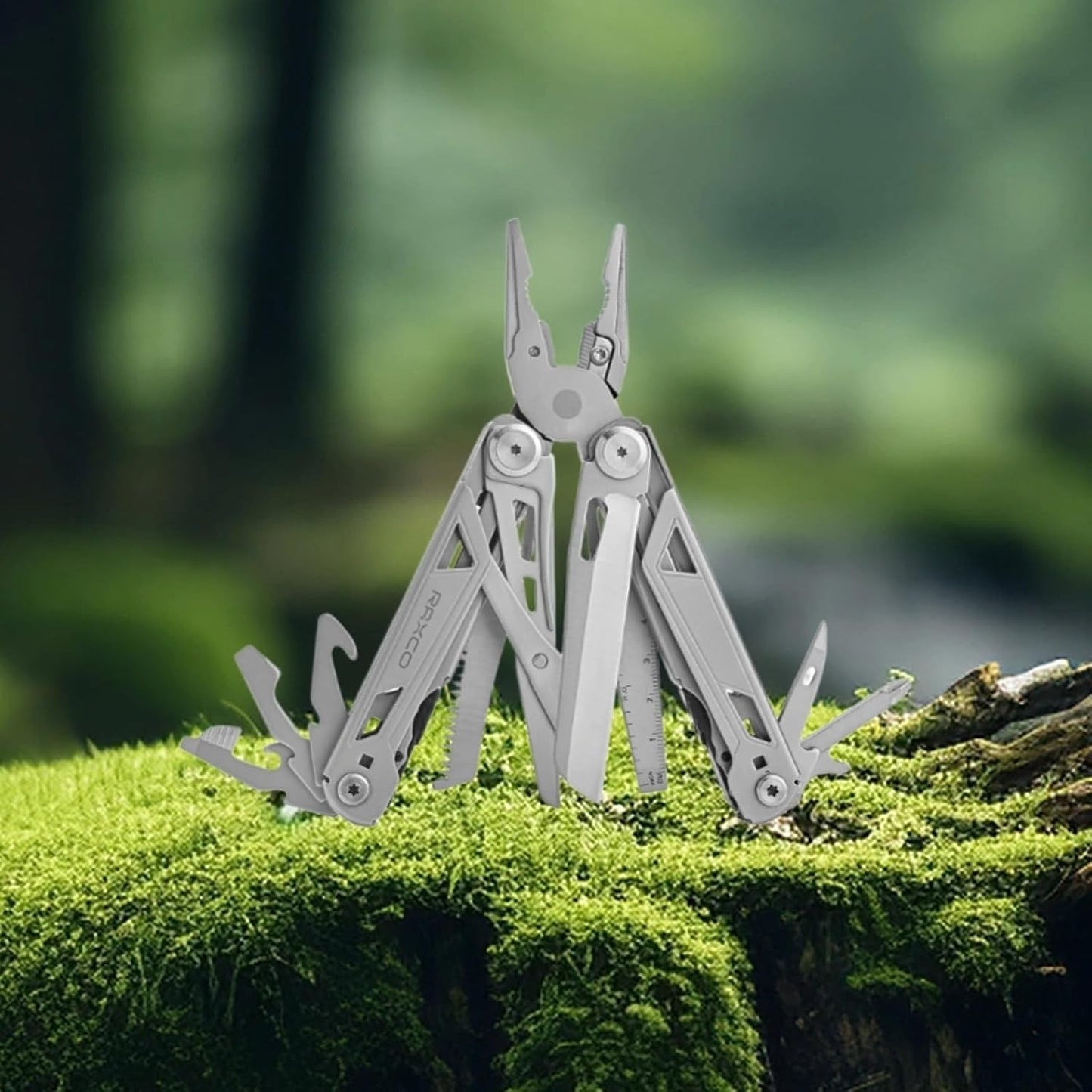 RAXCO 15-in-1 Stainless Steel Foldable Multitool Pliers In Pouch NEW