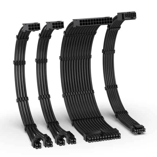 EZDIY-FAB 12VHPWR PCIe 5.0 Power Supply Cable Extension Kit, 16AWG, Black NEW