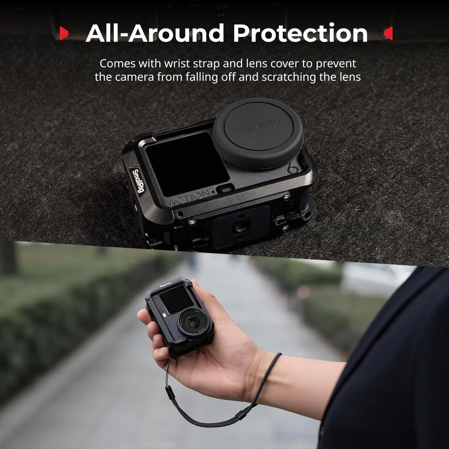 SMALLRIG Aluminum Alloy Camera Cage for DJI Osmo Action 6 Advanced Edition NEW