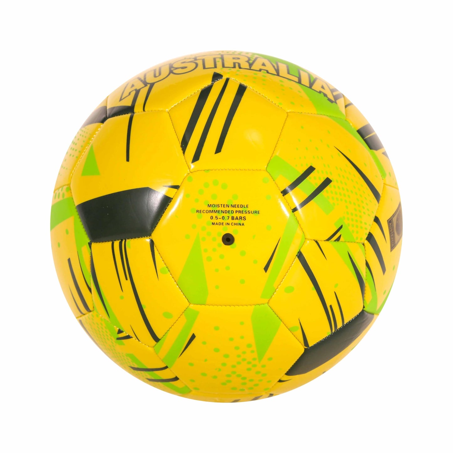 Clasico Size 5 Australia Yellow & Green Soccer Ball for Training & Hand Pump NEW