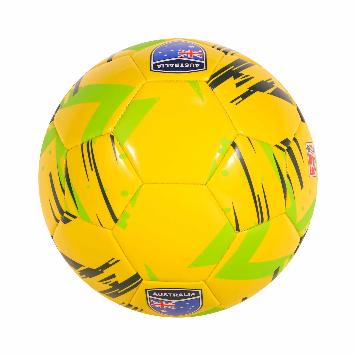 Clasico Size 5 Australia Yellow & Green Soccer Ball for Training & Hand Pump NEW