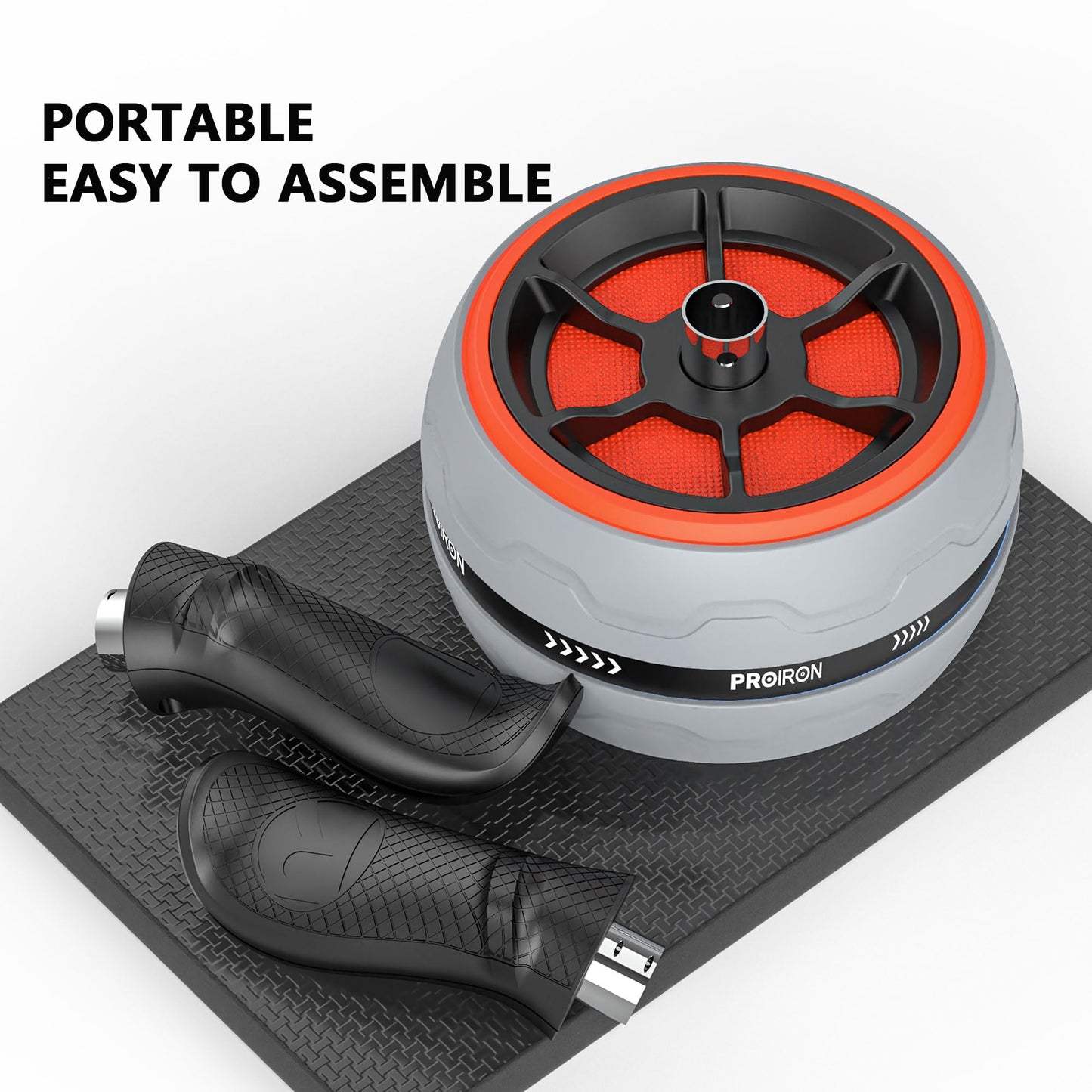 PROIRON Ab Exercise Wheels Roller with Built-In Spring Resistance DEMO