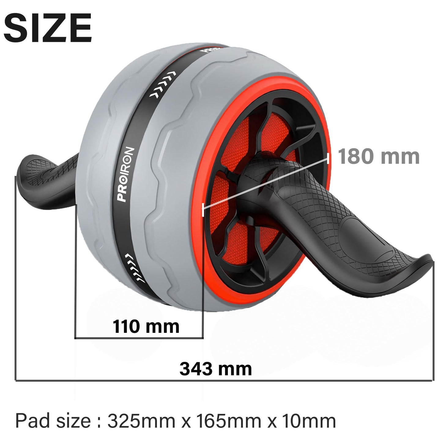 PROIRON Ab Exercise Wheels Roller with Built-In Spring Resistance DEMO