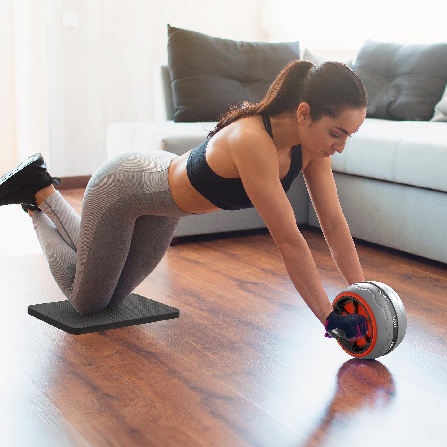 PROIRON Ab Exercise Wheels Roller with Built-In Spring Resistance DEMO