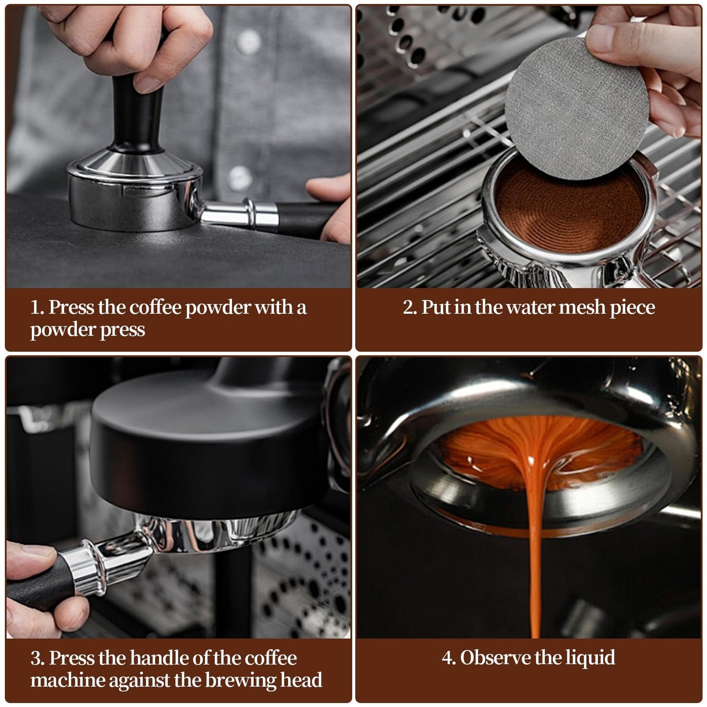 MZDMY Bottomless Tampers Portafilter with 3 Ears for Delonghi Espresso 51mm NEW