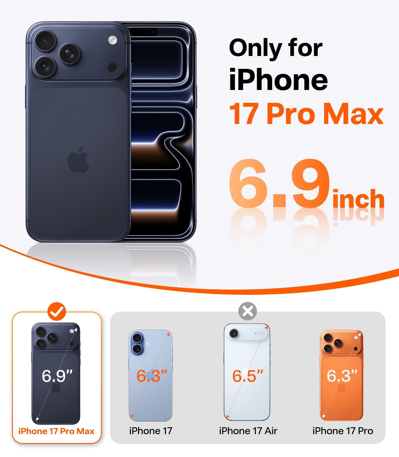 TORRAS Magnetic Basic Cases Shadow Black iPhone 17 Pro Max Protective Case NEW