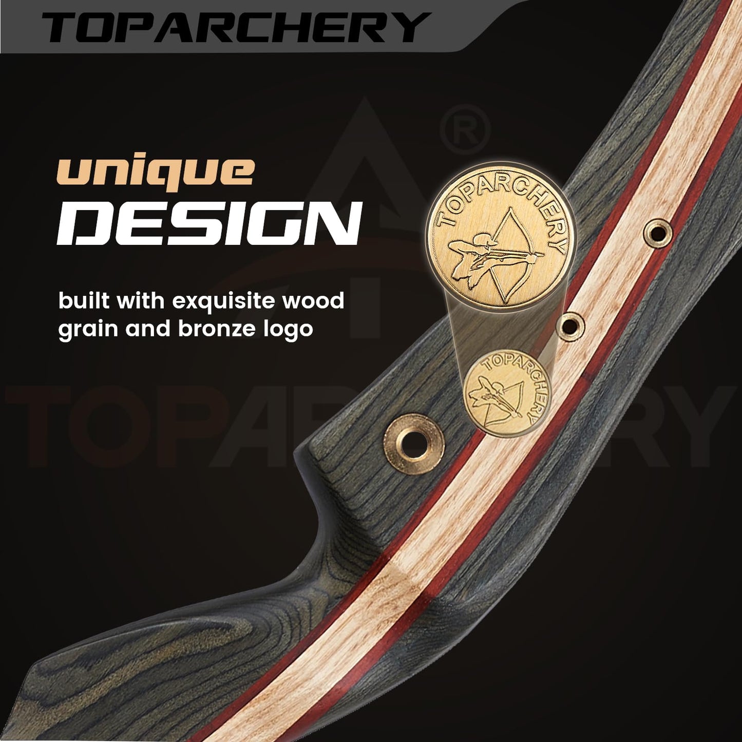 TOPARCHERY 62" Takedown Recurve Bow Set for Beginner Archery Enthusiasts DEMO
