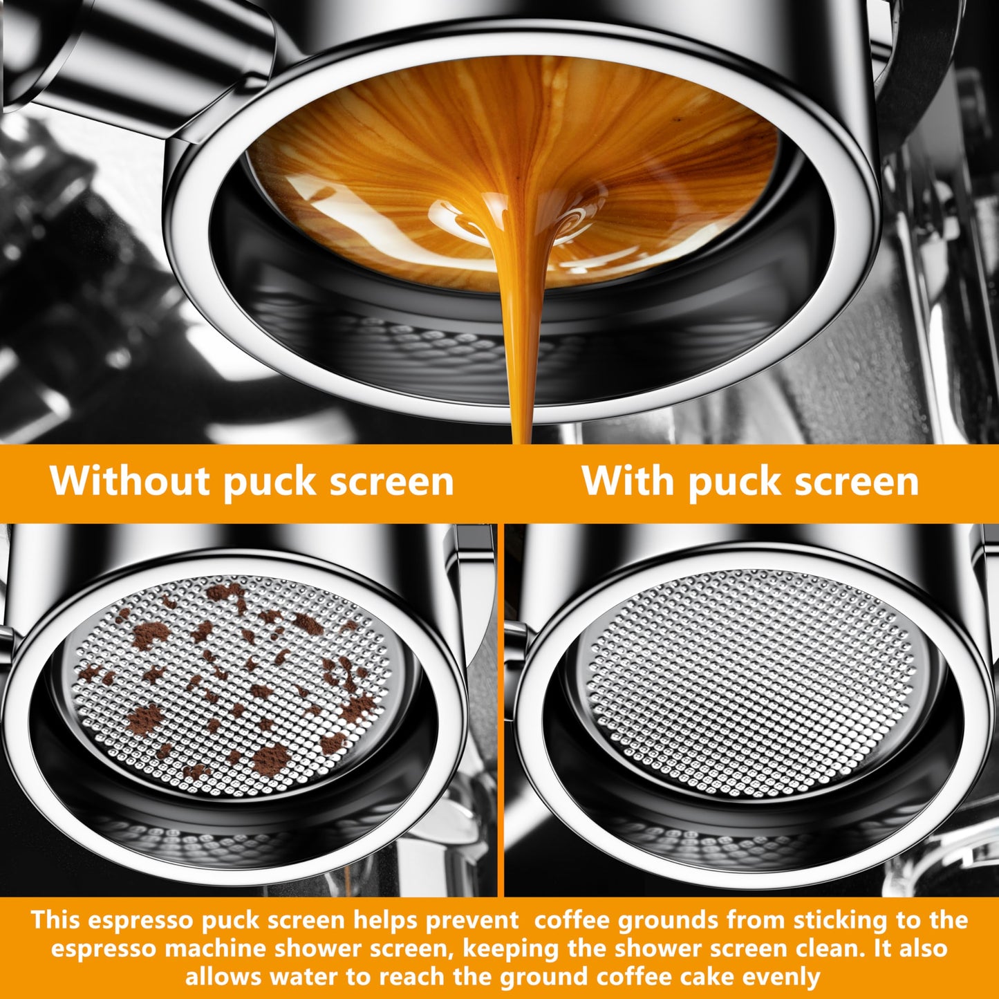 Pocaton 51mm Bottomless Naked Portafilter for Delonghi EC680/EC6 Coffee NEW