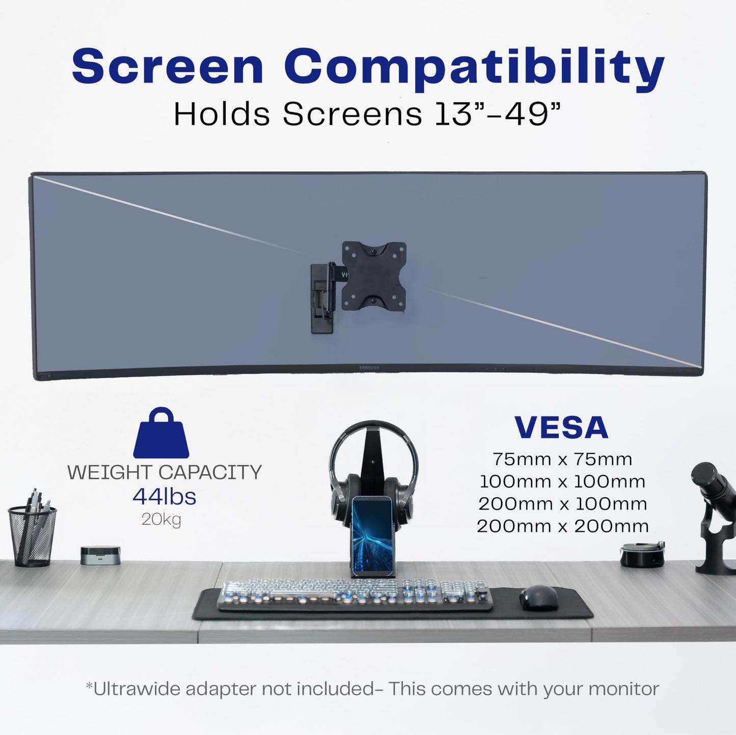 VIVO Full Motion TV Wall Mount Bracket for 13-42 Inch Flat Plasma Screens DEMO