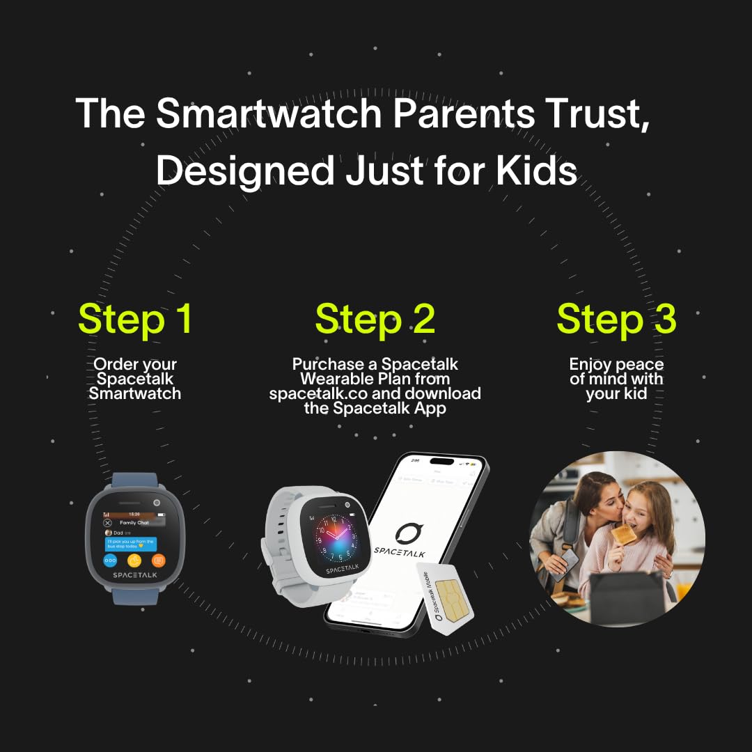 Spacetalk Adventurer 2 Kids Smartwatch Dusk 4G GPS Watch & Charging Bundle NEW