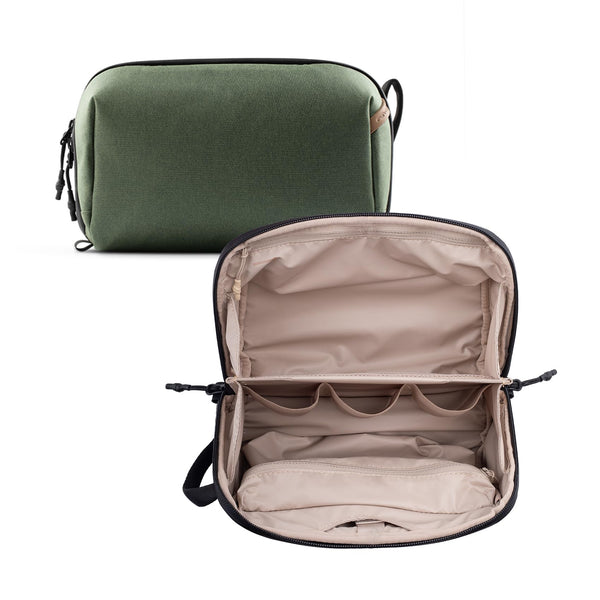 PGYTECH Compact Travel Toiletry Bag Hanging Water Resistant Green Pouch NEW
