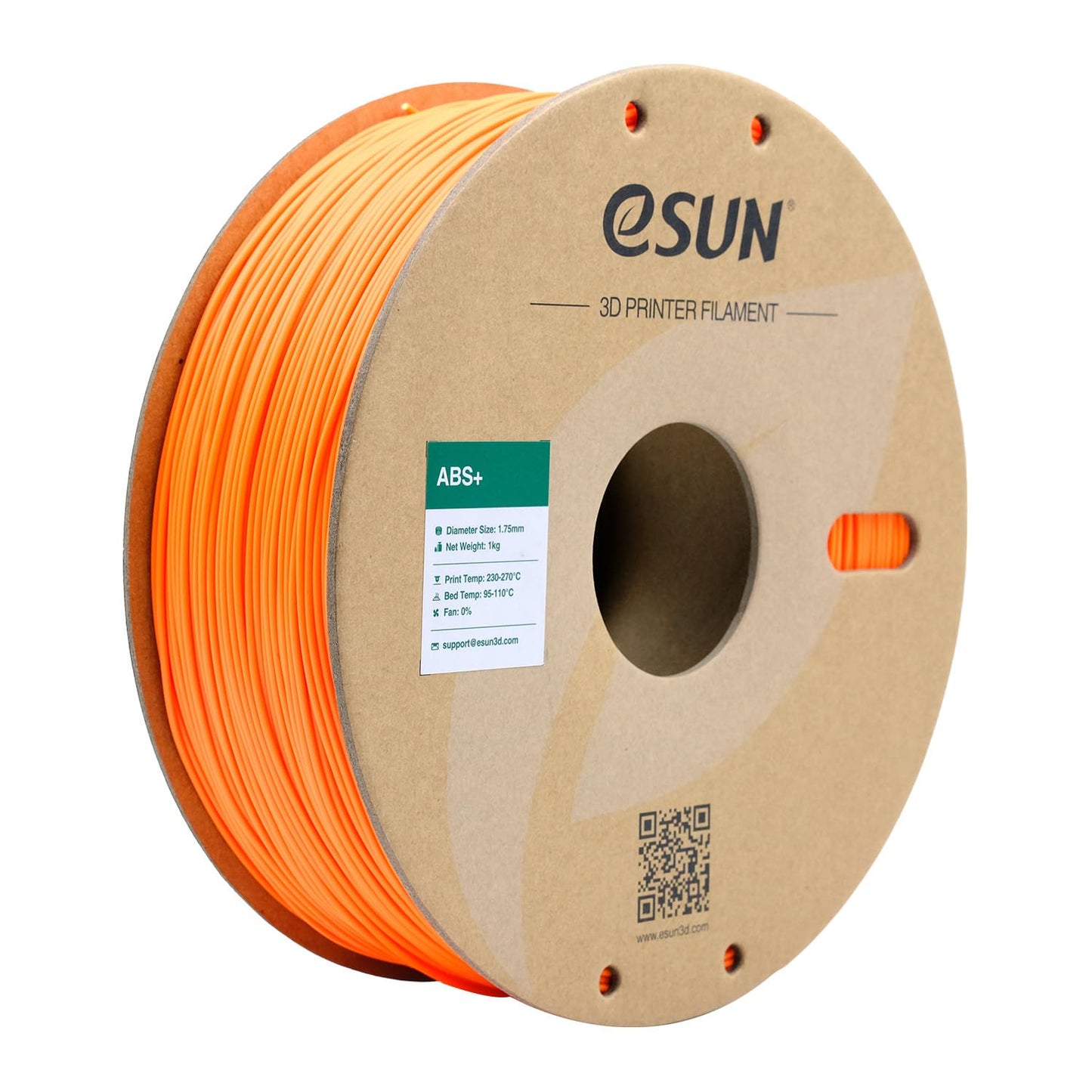 eSUN 3D Printing ABS Filament Spool, 1.75mm, 1KG, Orange for 3d Printers NEW