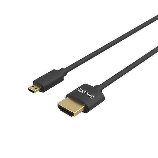 SMALLRIG Ultra Thin Flexible HDMI Cable 35cm - High Speed 4K 60Hz Micro DEMO