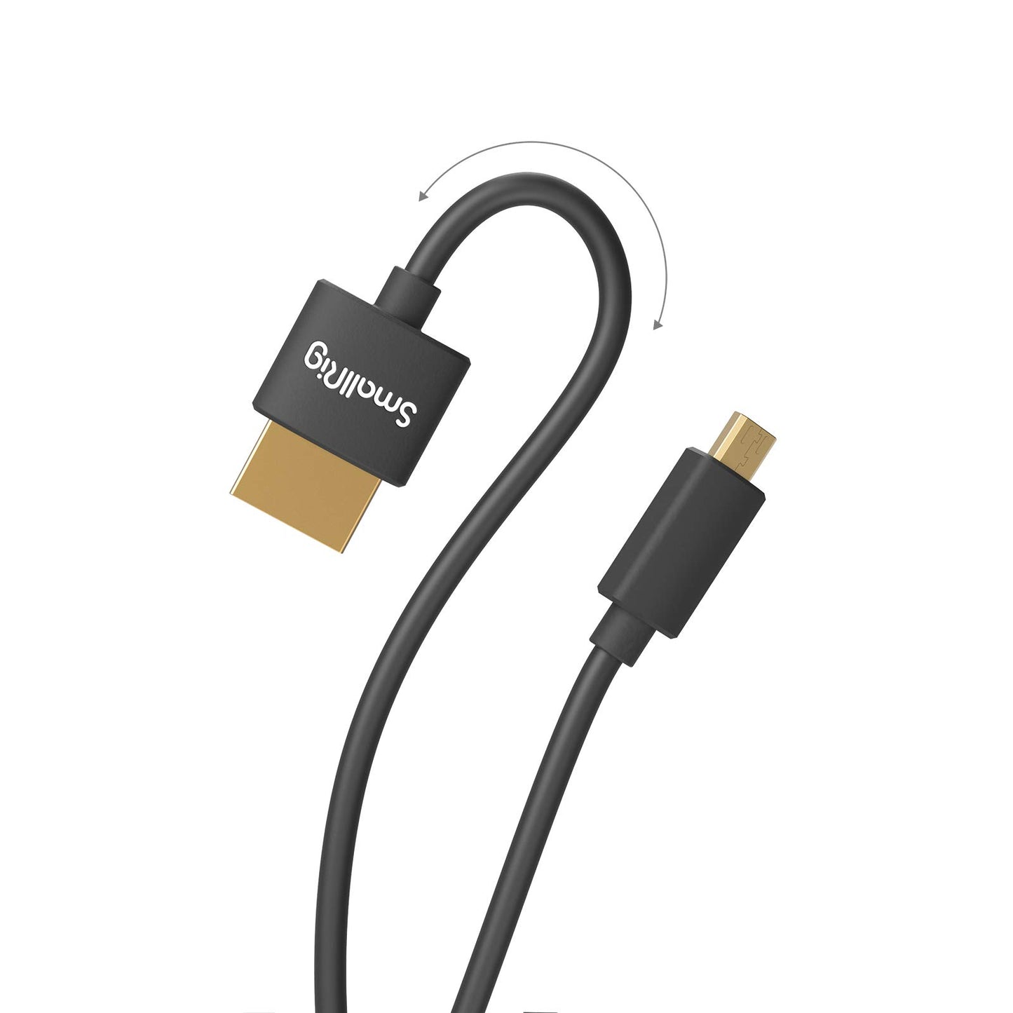 SMALLRIG Ultra Thin Flexible HDMI Cable 35cm - High Speed 4K 60Hz Micro DEMO