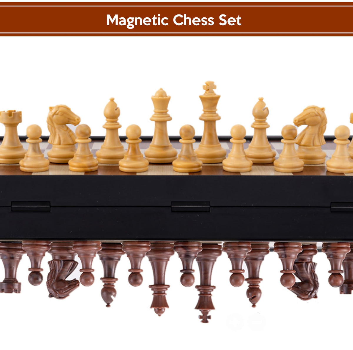 Top One Tech Foldable Magnetic Chess Set 24cm x Chessboard with 32 Pieces NEW