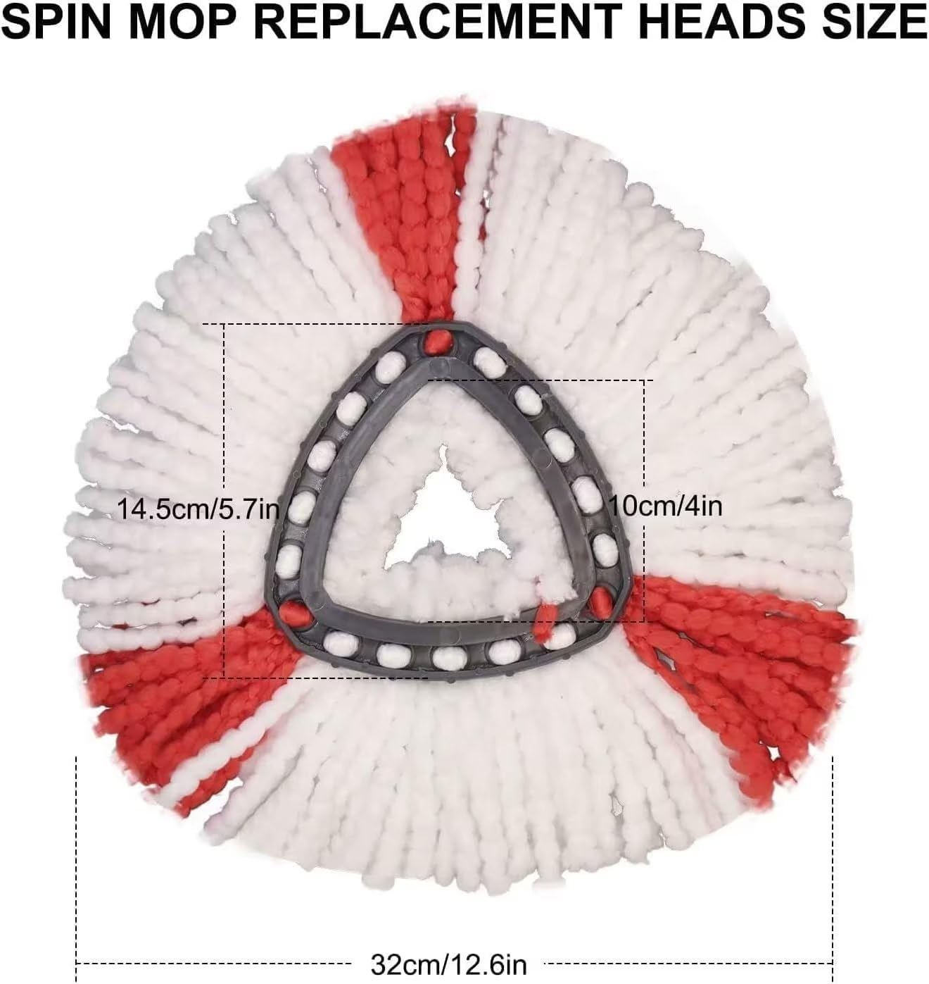 WILSEM Reusable Microfiber Mop Head Replacements for Vileda 2-in-1 Turbo NEW